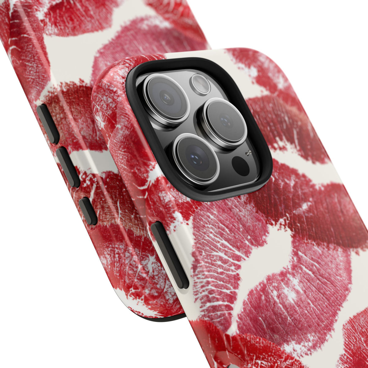 Red Lipstick Kiss Pattern Phone Case | Tough Phone Case