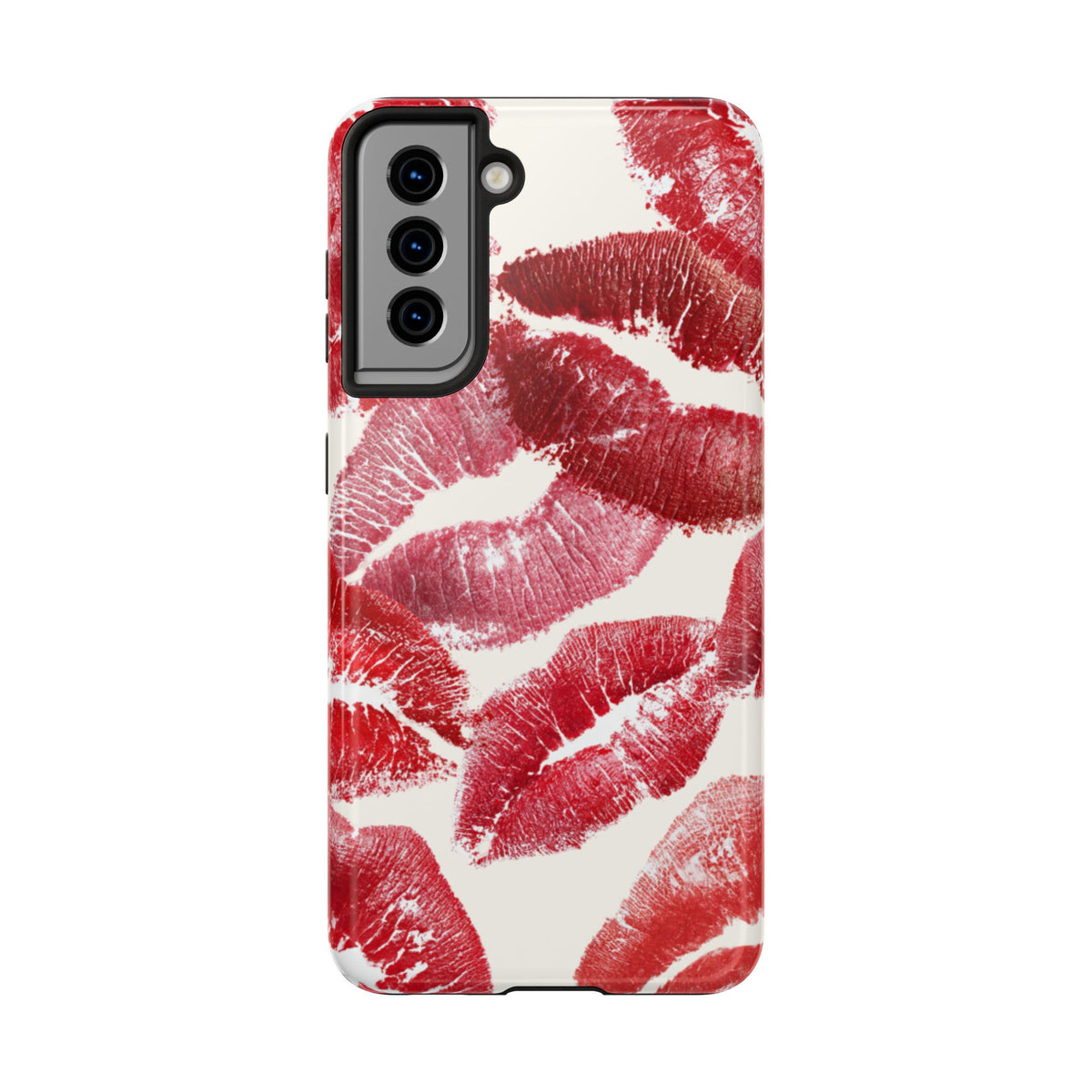 Red Lipstick Kiss Pattern Phone Case | Tough Phone Case