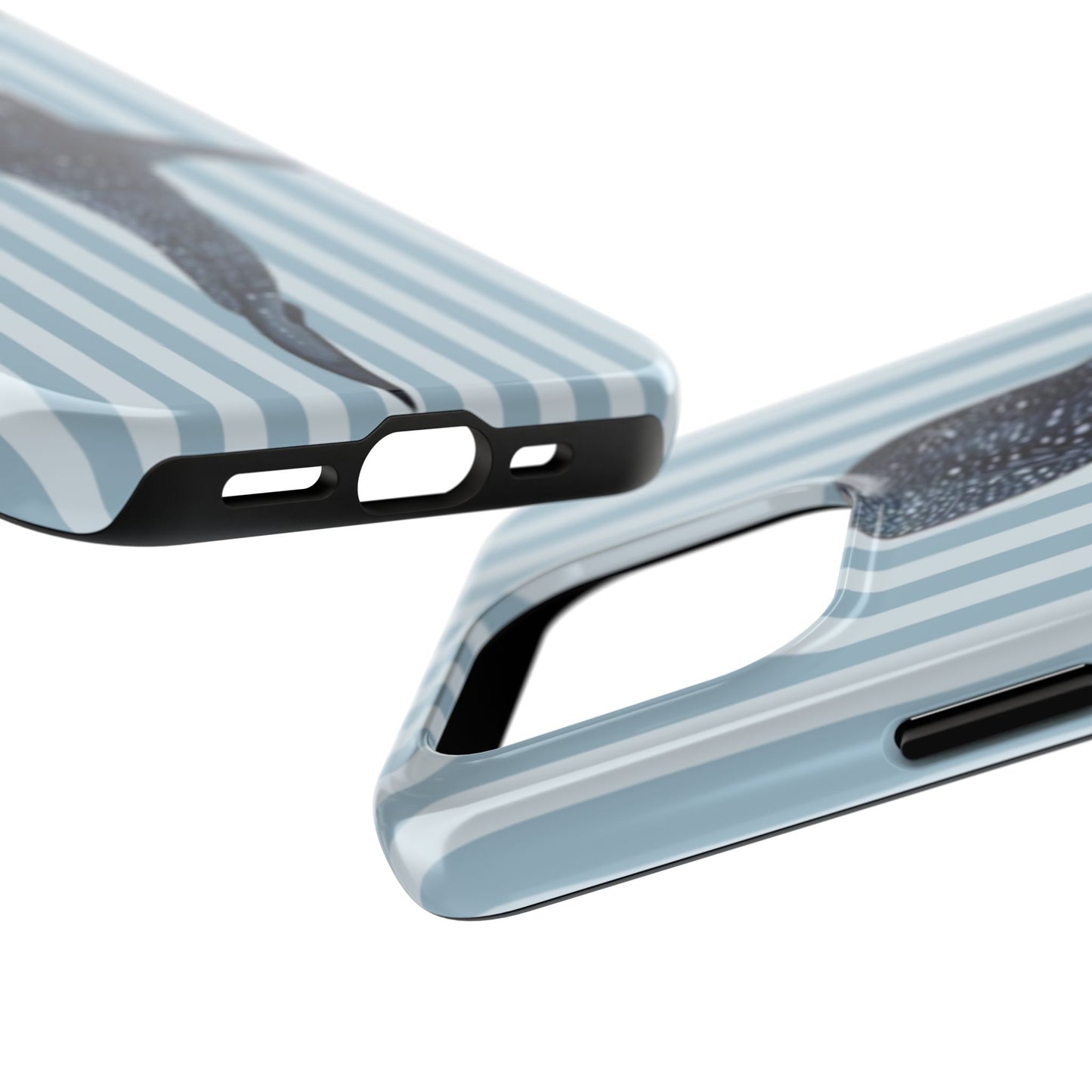 Deep Sea  — Blue Striped Tough Protective Cover