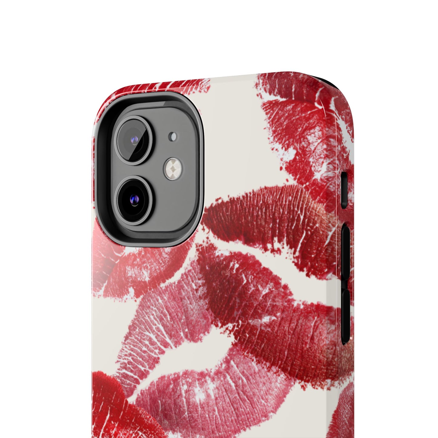 Red Lipstick Kiss Pattern Phone Case | Tough Phone Case