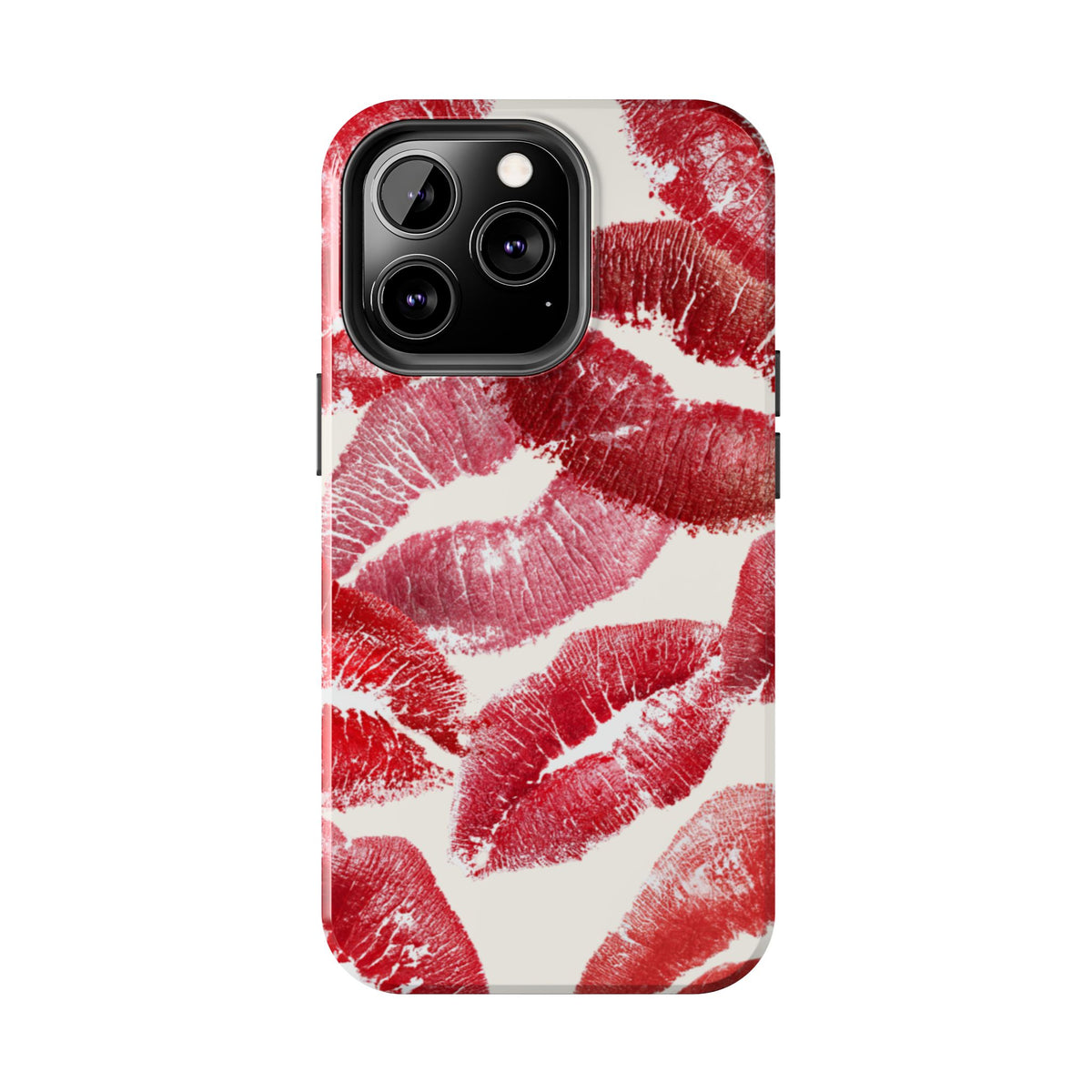 Red Lipstick Kiss Pattern Phone Case | Tough Phone Case