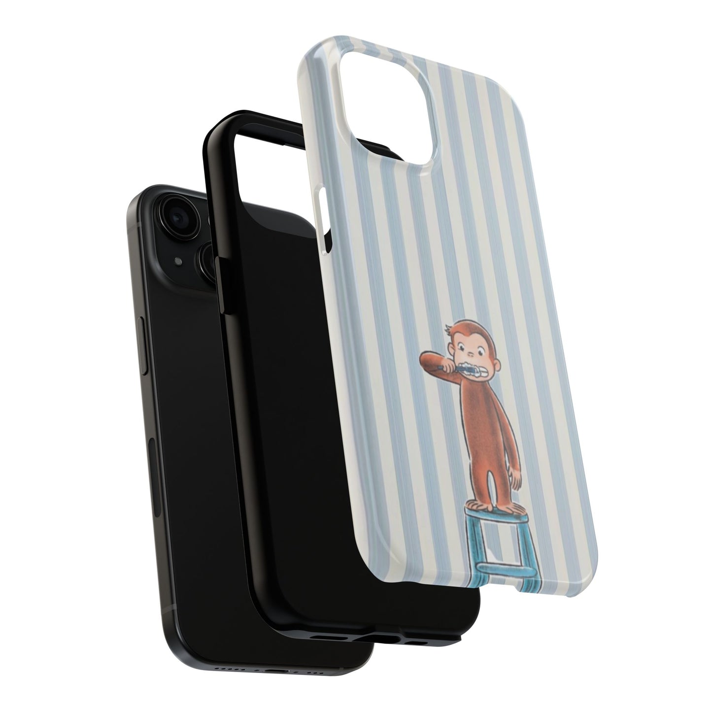 Curious George, Brushing Teeth — Monkey Brushing Tooth Tough Phone Case