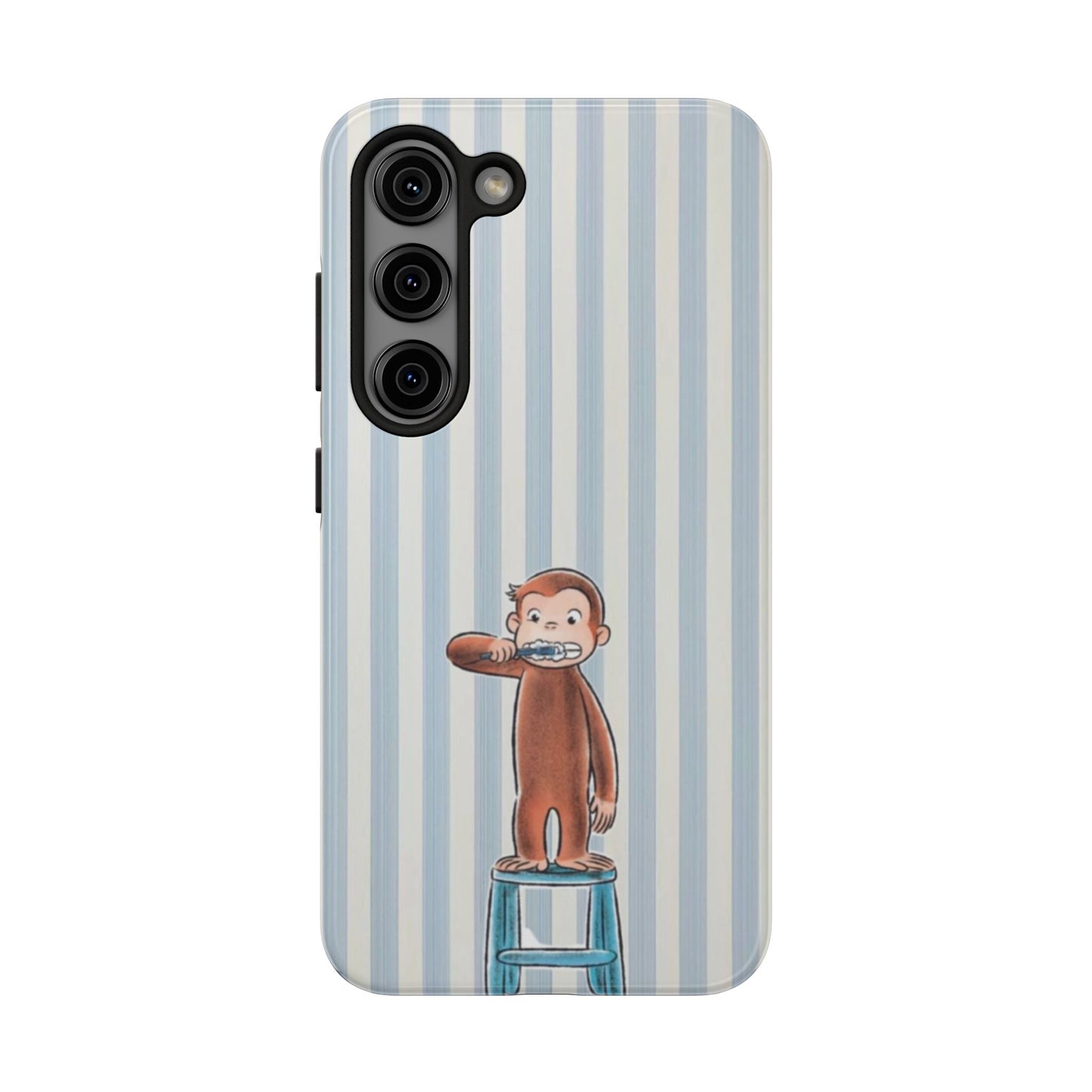 Curious George, Brushing Teeth — Monkey Brushing Tooth Tough Phone Case