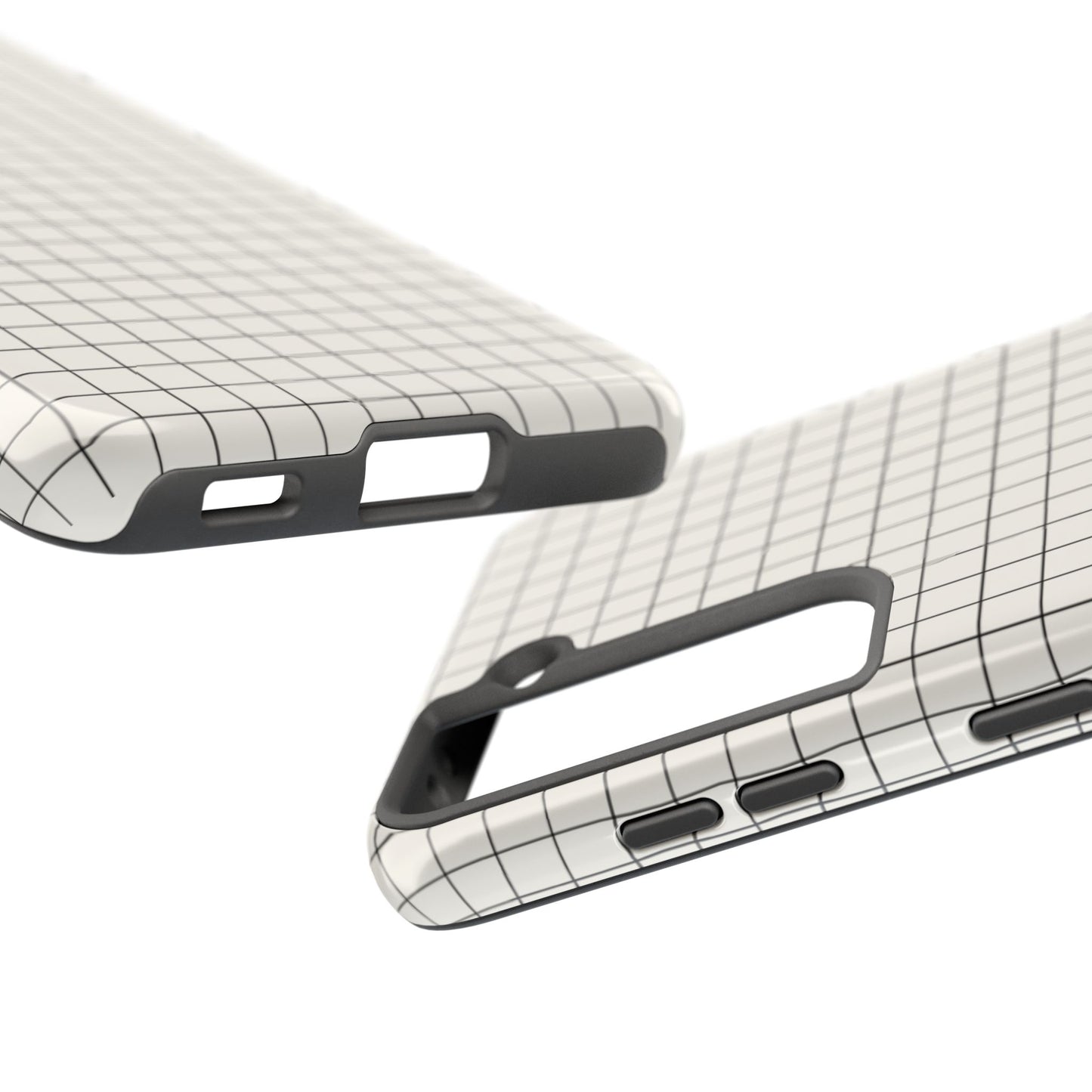The Architect |Tough Phone Case Minimal Graph Paper Design