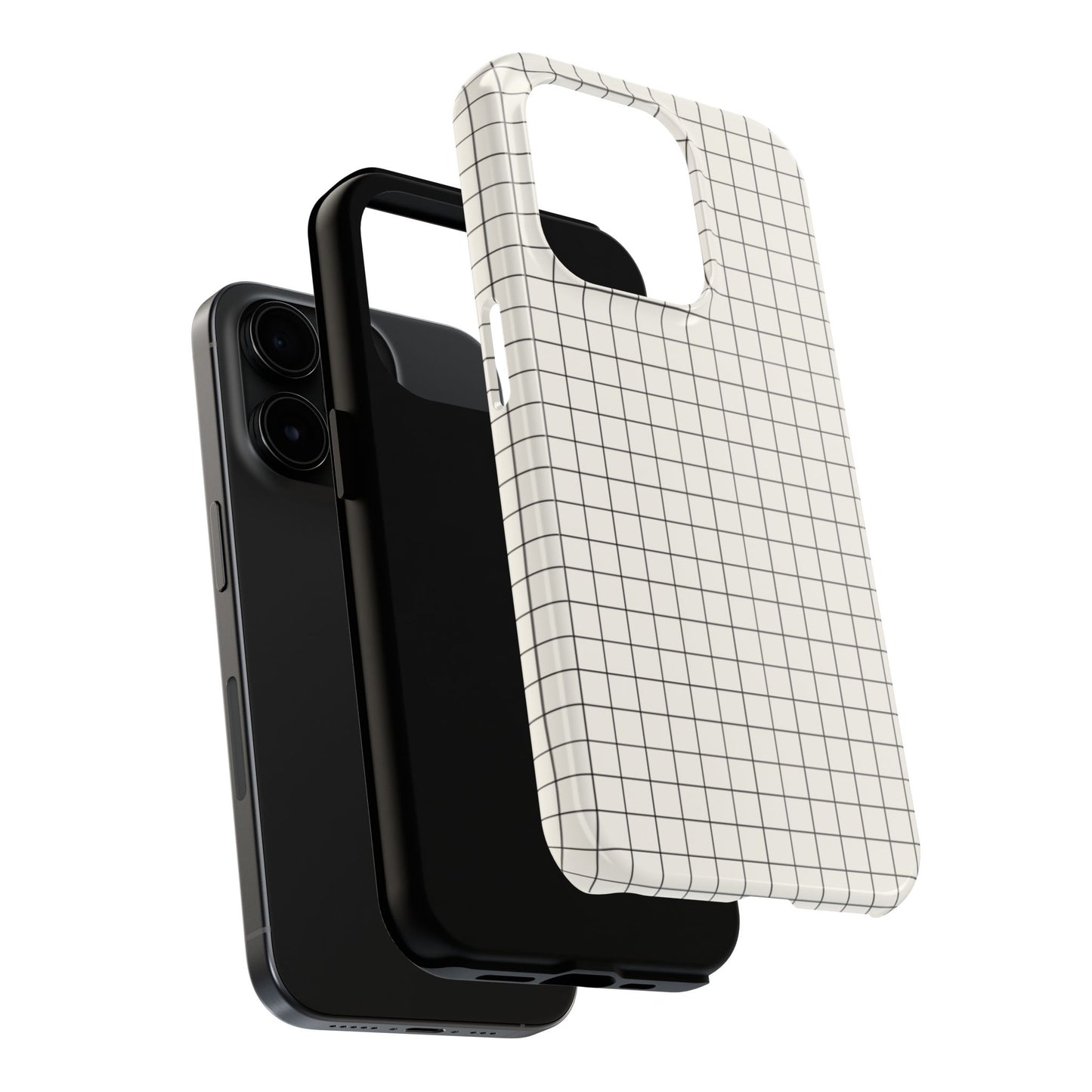 The Architect |Tough Phone Case Minimal Graph Paper Design