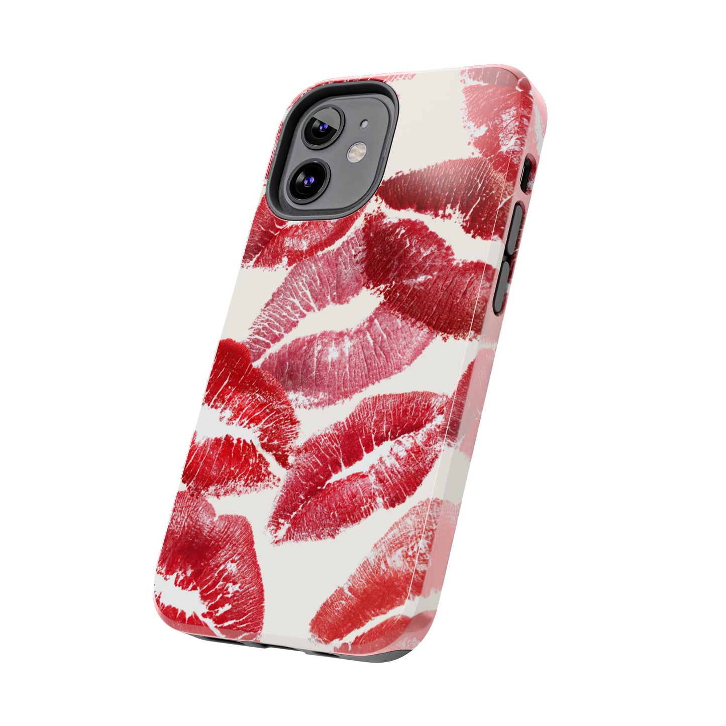 Red Lipstick Kiss Pattern Phone Case | Tough Phone Case