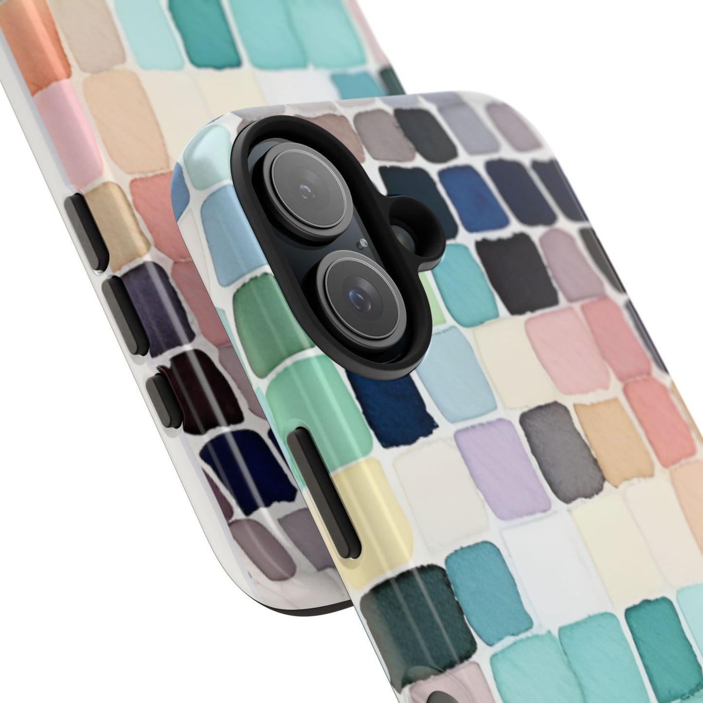 Watercolor —  Abstract Mosaic Tough Phone Case Pastel Tile Protective Cover
