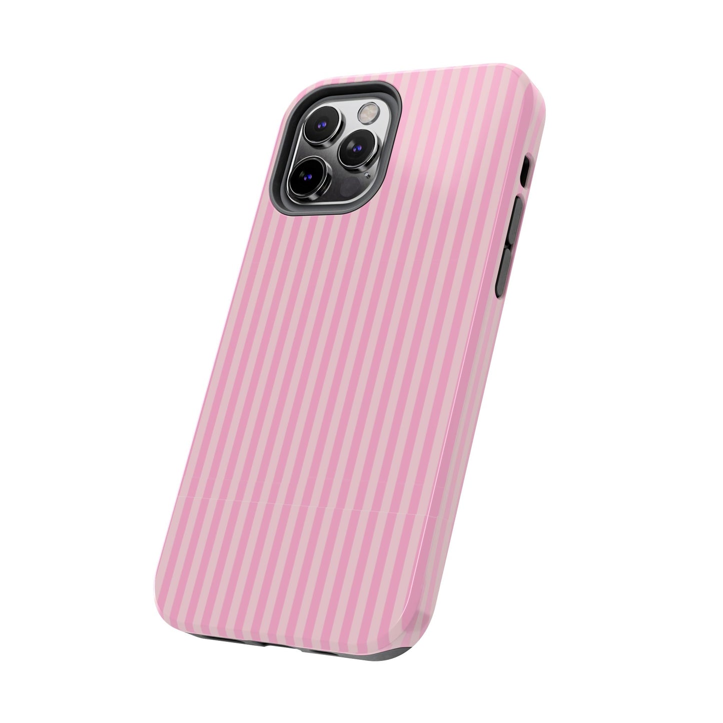 Pretty In Pink  – Pink Vertical Stripe Tough Phone Case