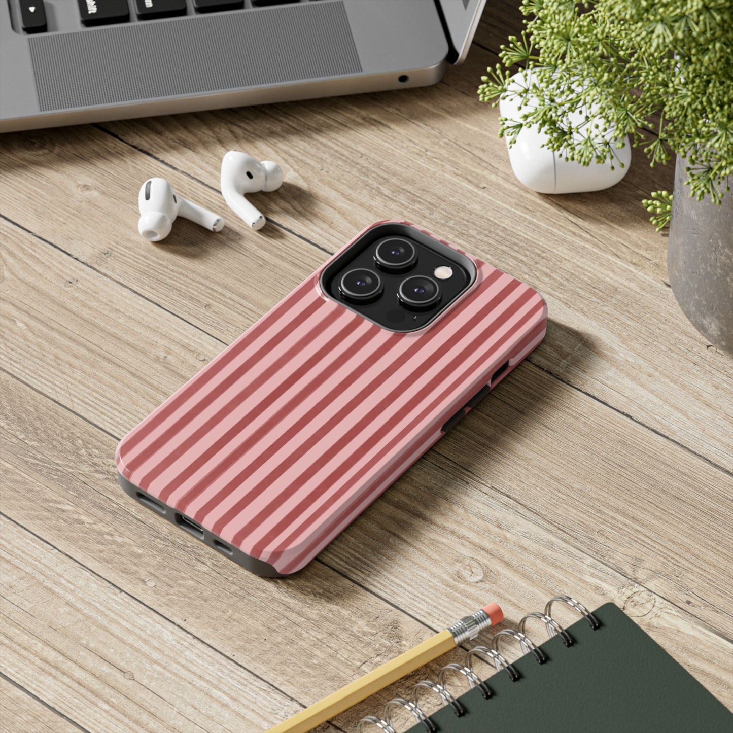 Rose Petals | Vertical Stripes Phone Case Tough Phone Case