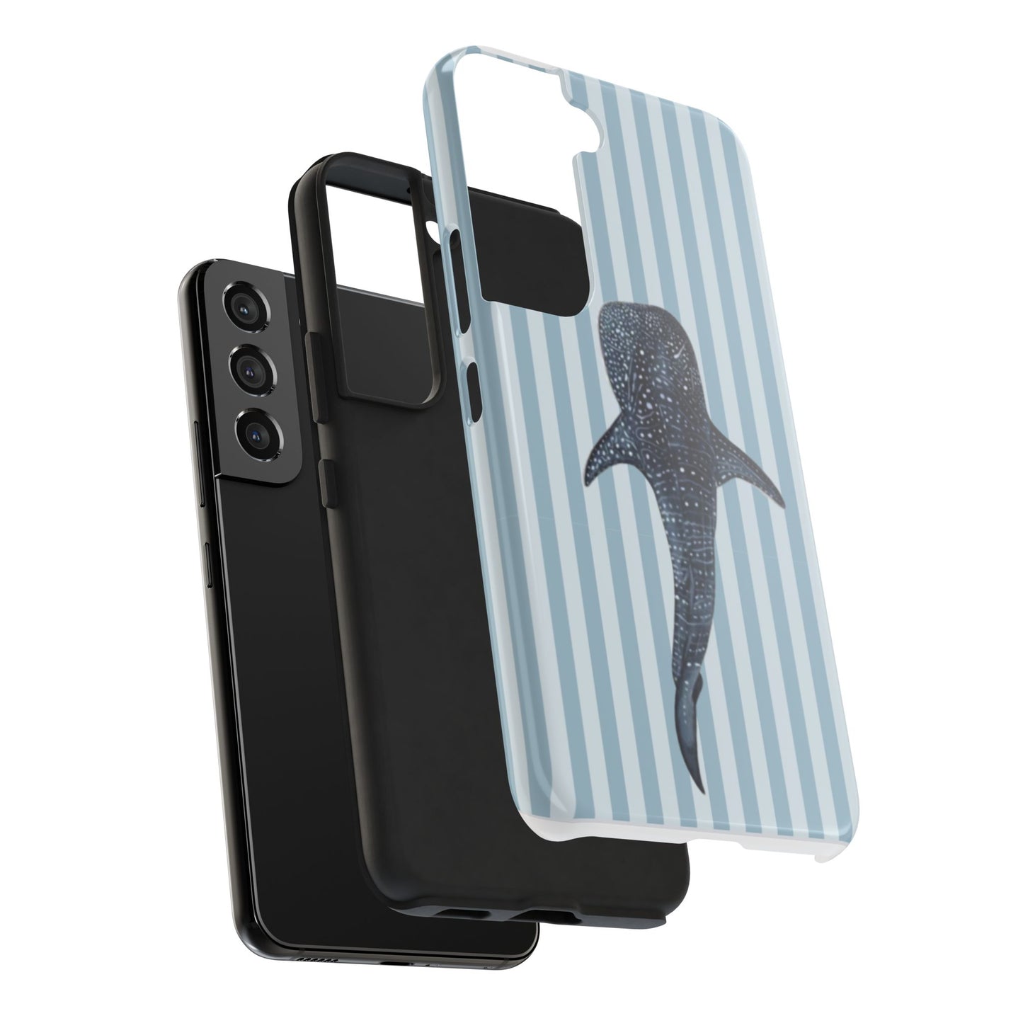 Deep Sea  — Blue Striped Tough Protective Cover