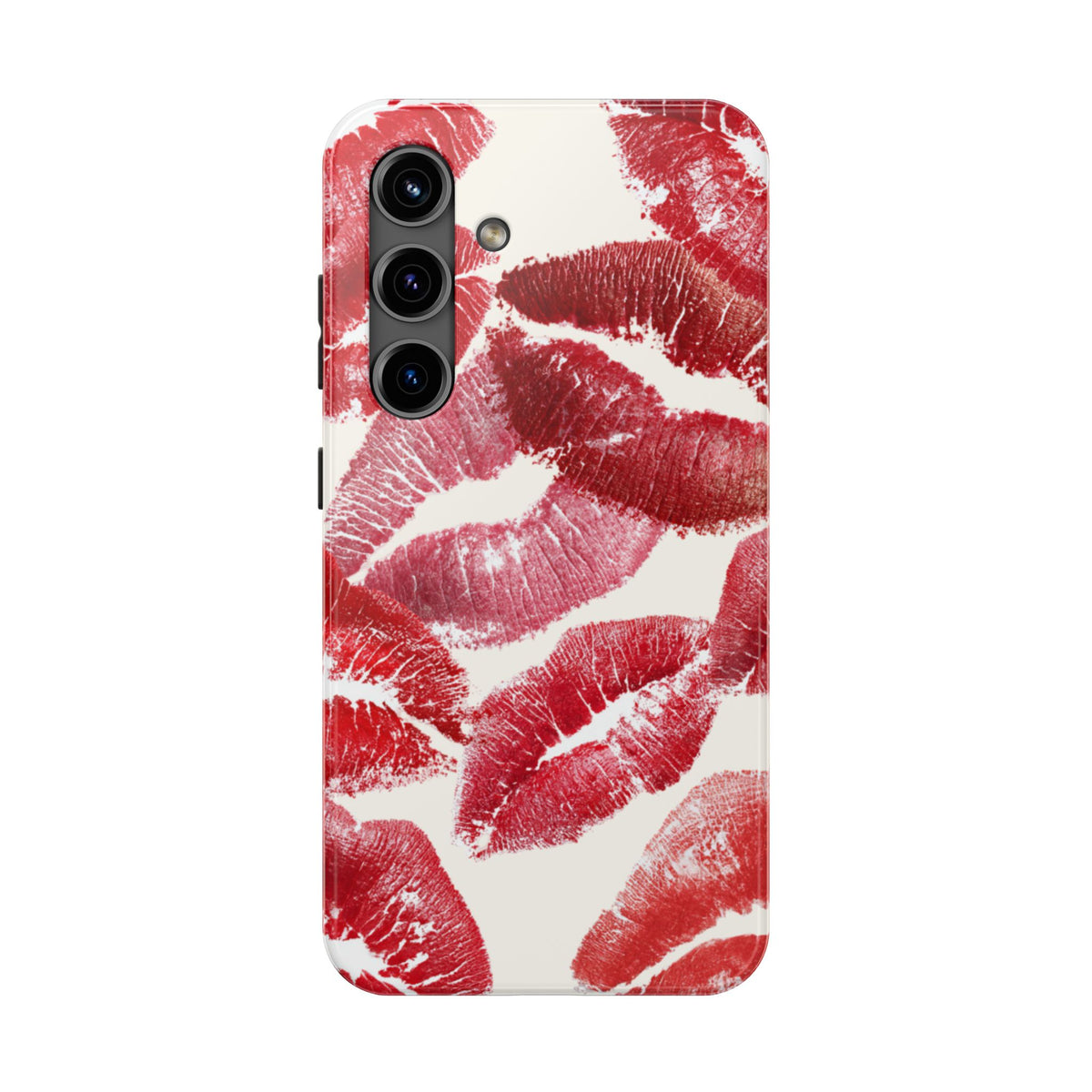 Red Lipstick Kiss Pattern Phone Case | Tough Phone Case