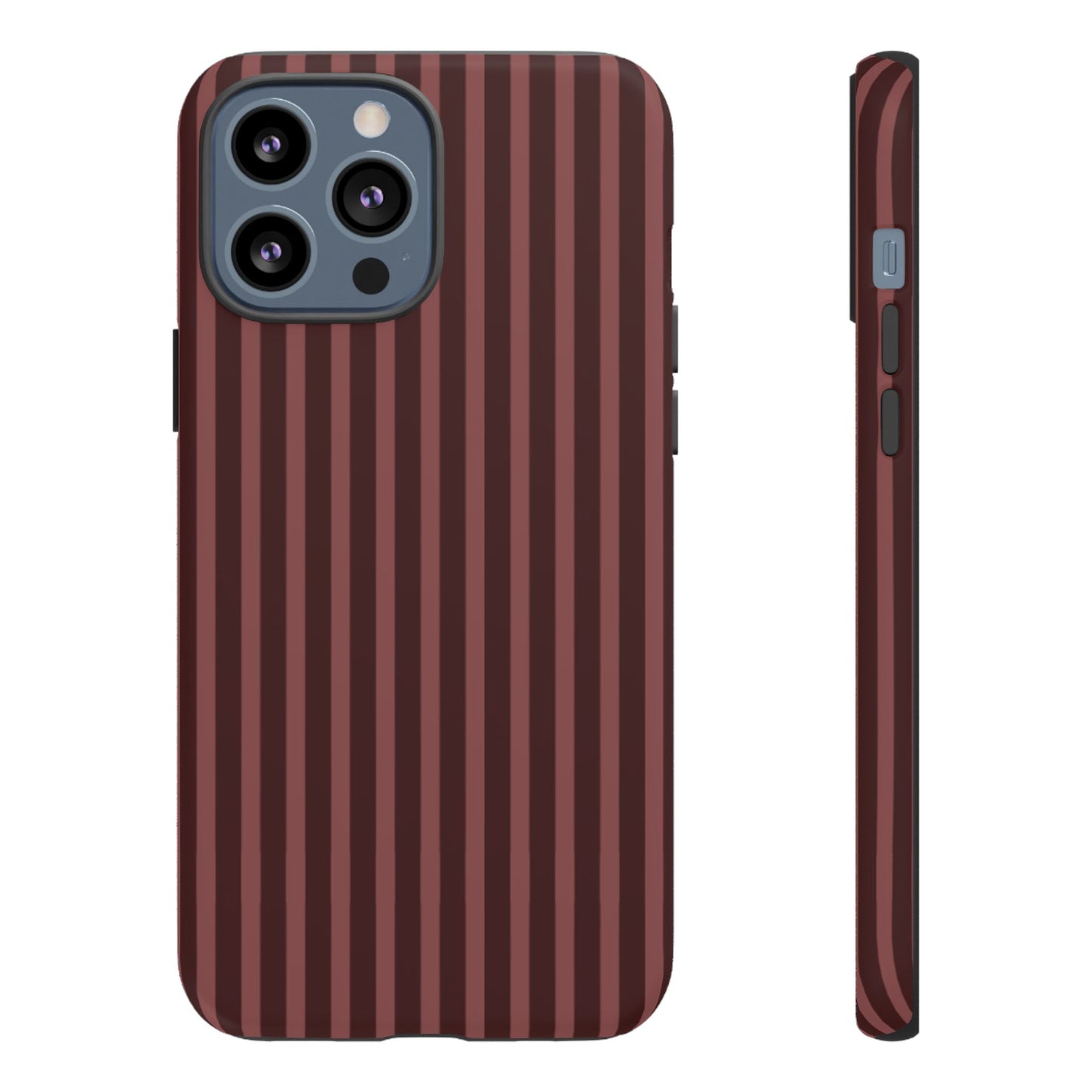 Striped Double Burgundy  — Tough Phone Case