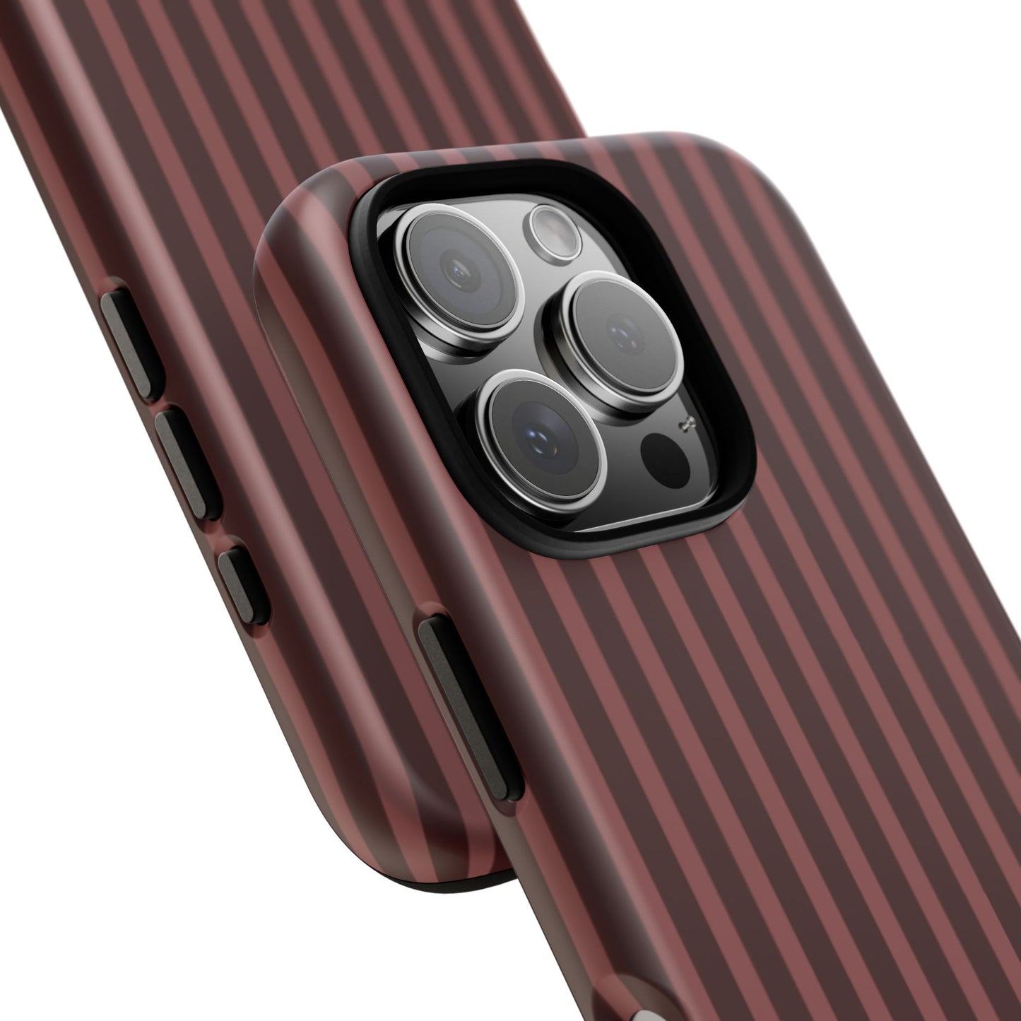 Striped Double Burgundy  — Tough Phone Case