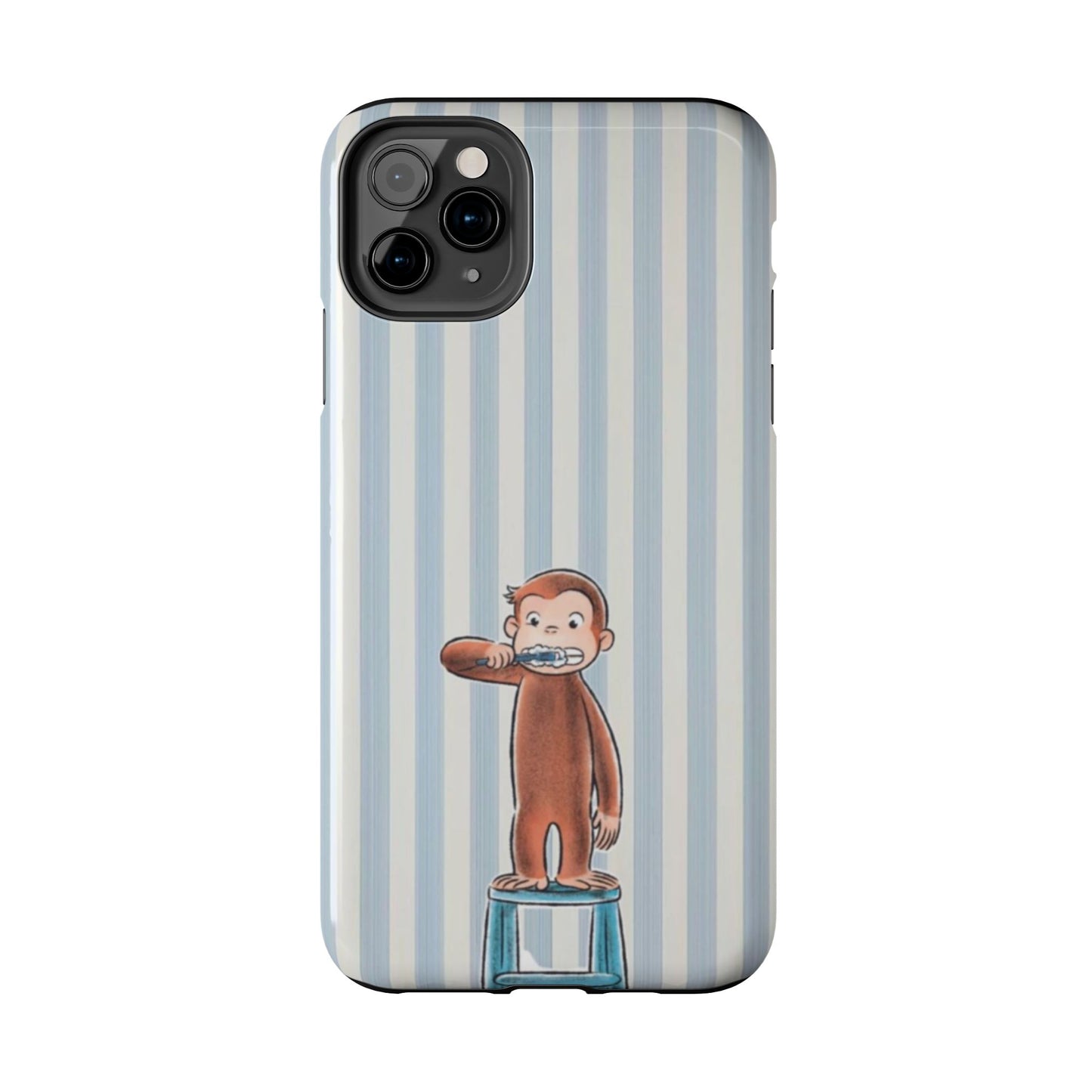 Curious George, Brushing Teeth — Monkey Brushing Tooth Tough Phone Case