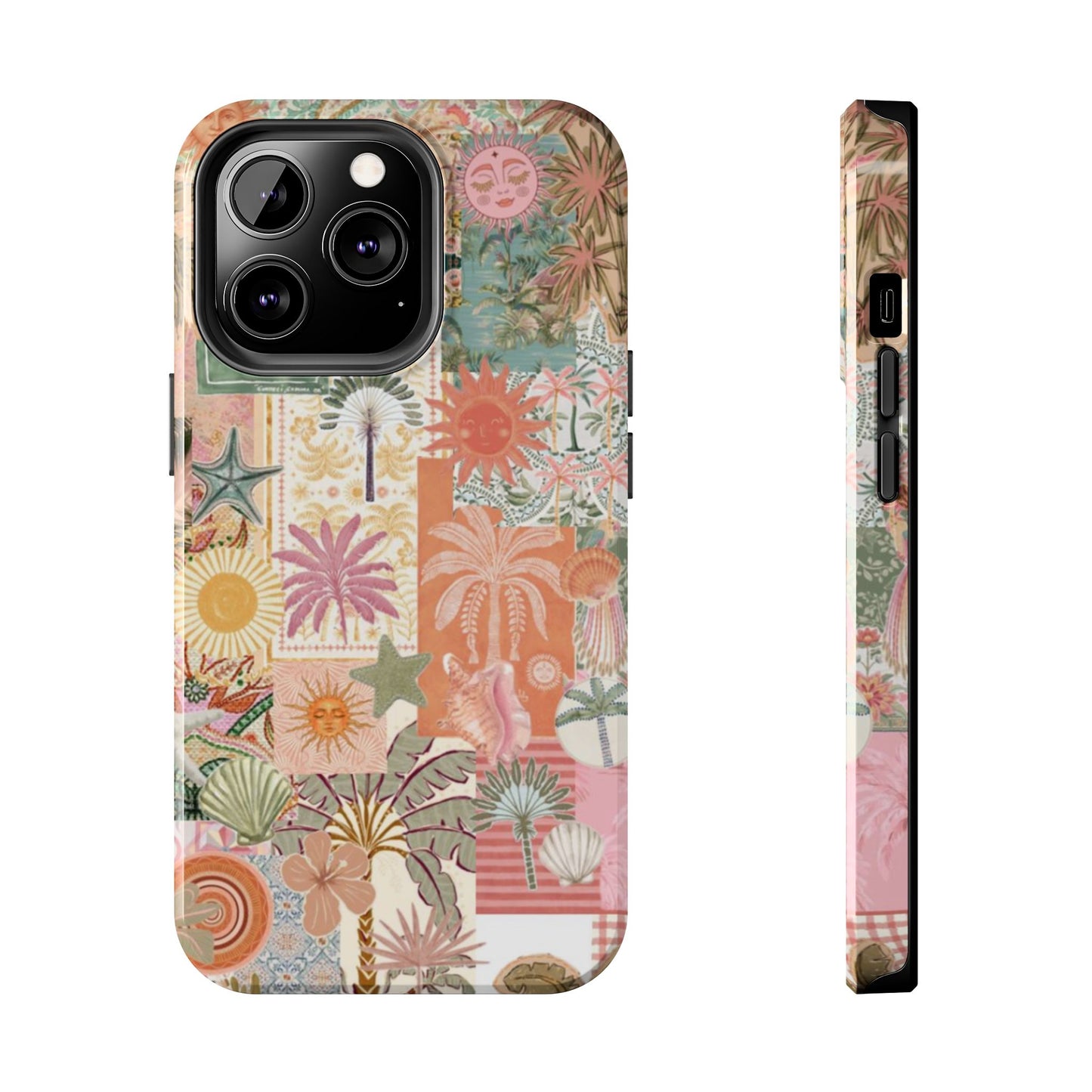 Girls Just Wanna Have Fun! — Tough Phone Case  Retro Tropical Collage iPhone Case