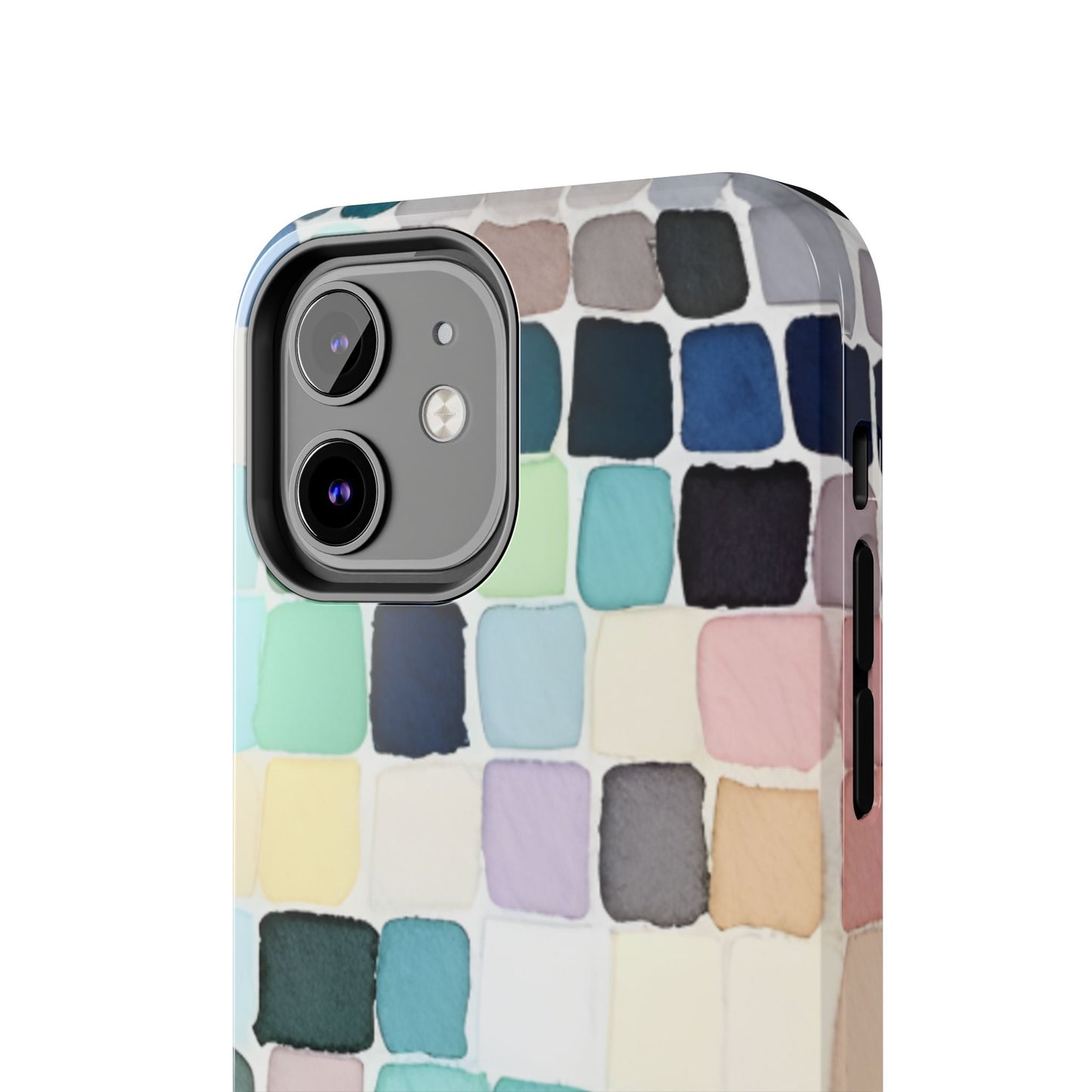 Watercolor —  Abstract Mosaic Tough Phone Case Pastel Tile Protective Cover