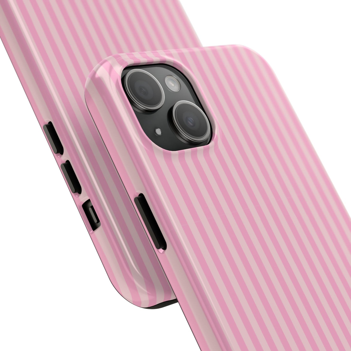 Pretty In Pink  – Pink Vertical Stripe Tough Phone Case