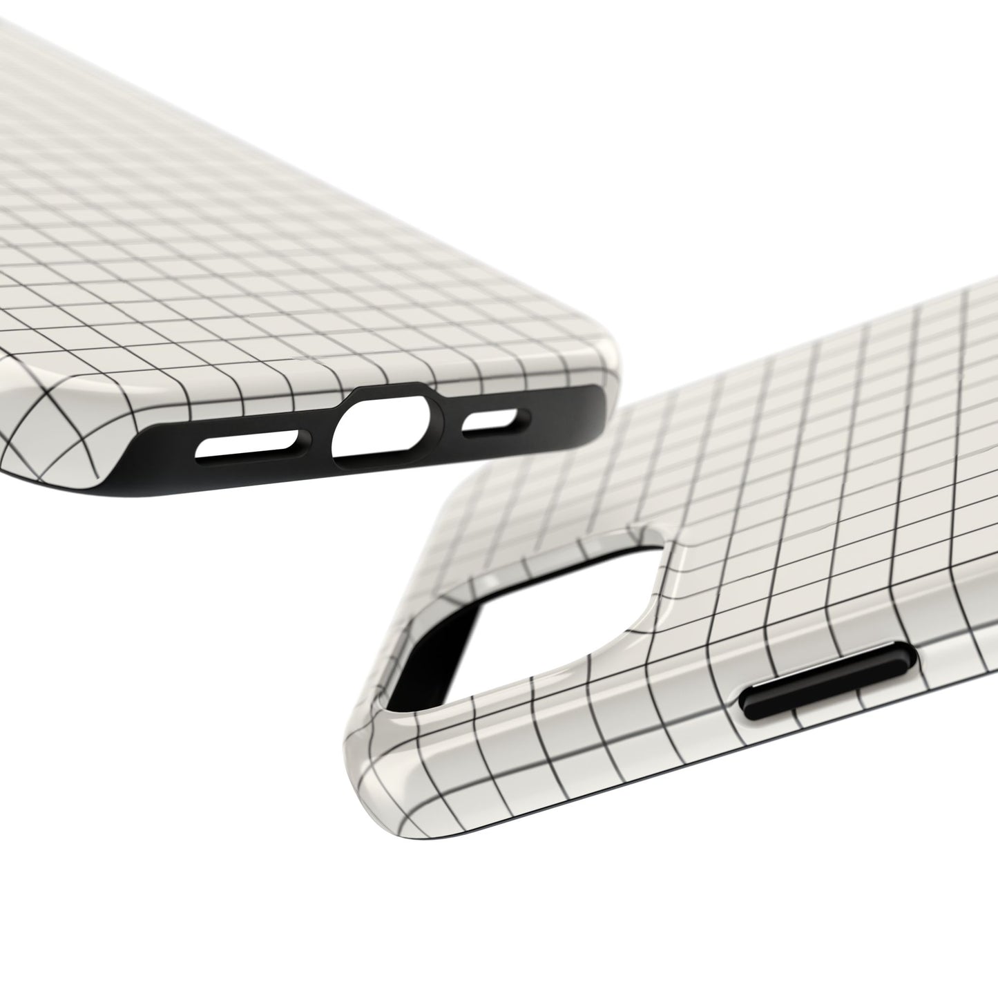 The Architect |Tough Phone Case Minimal Graph Paper Design
