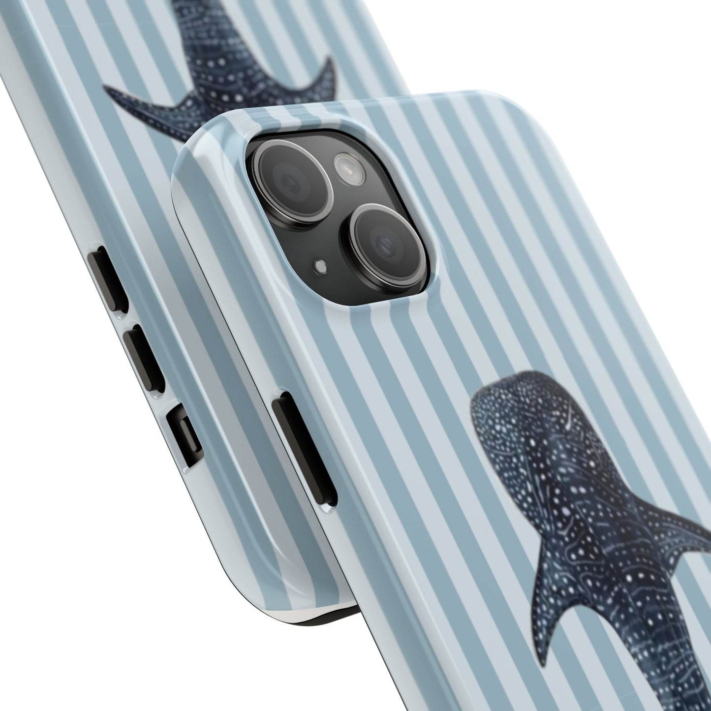 Deep Sea  — Blue Striped Tough Protective Cover
