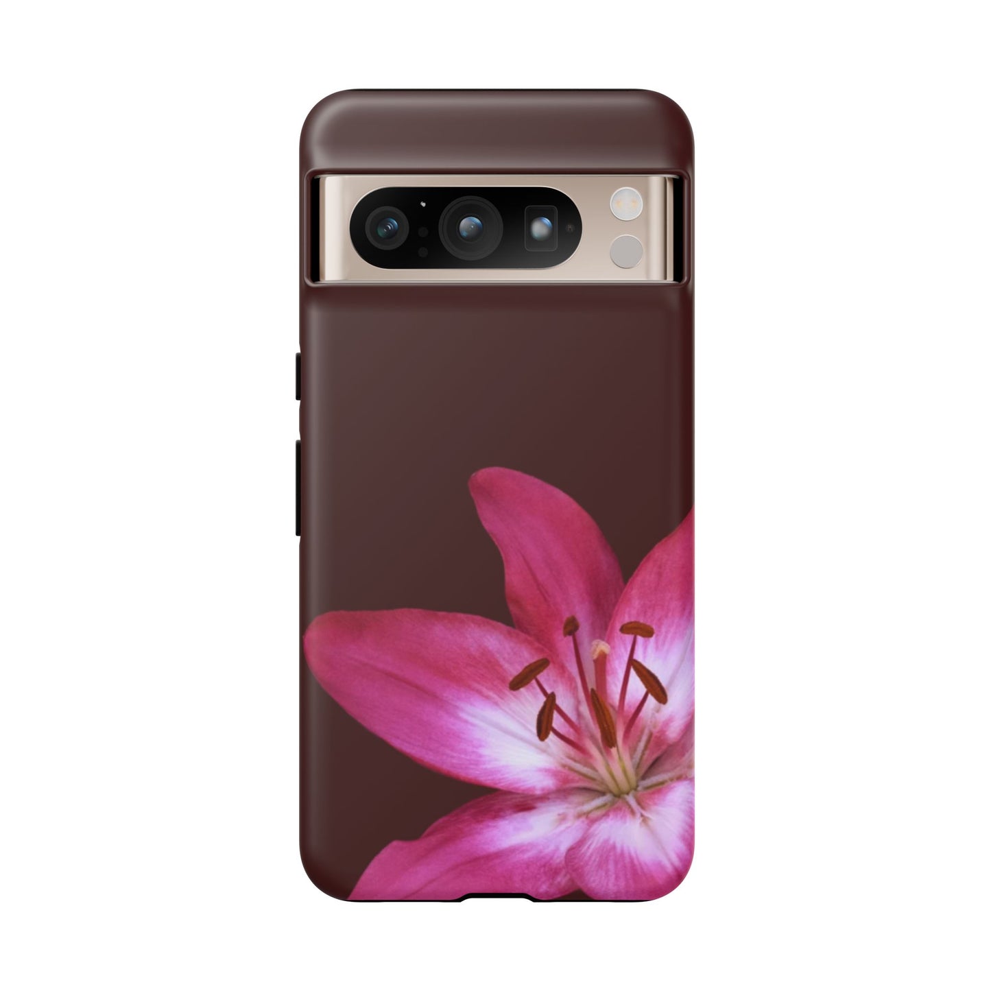 Burgundy Lily Floral – Phone Case Tough Case