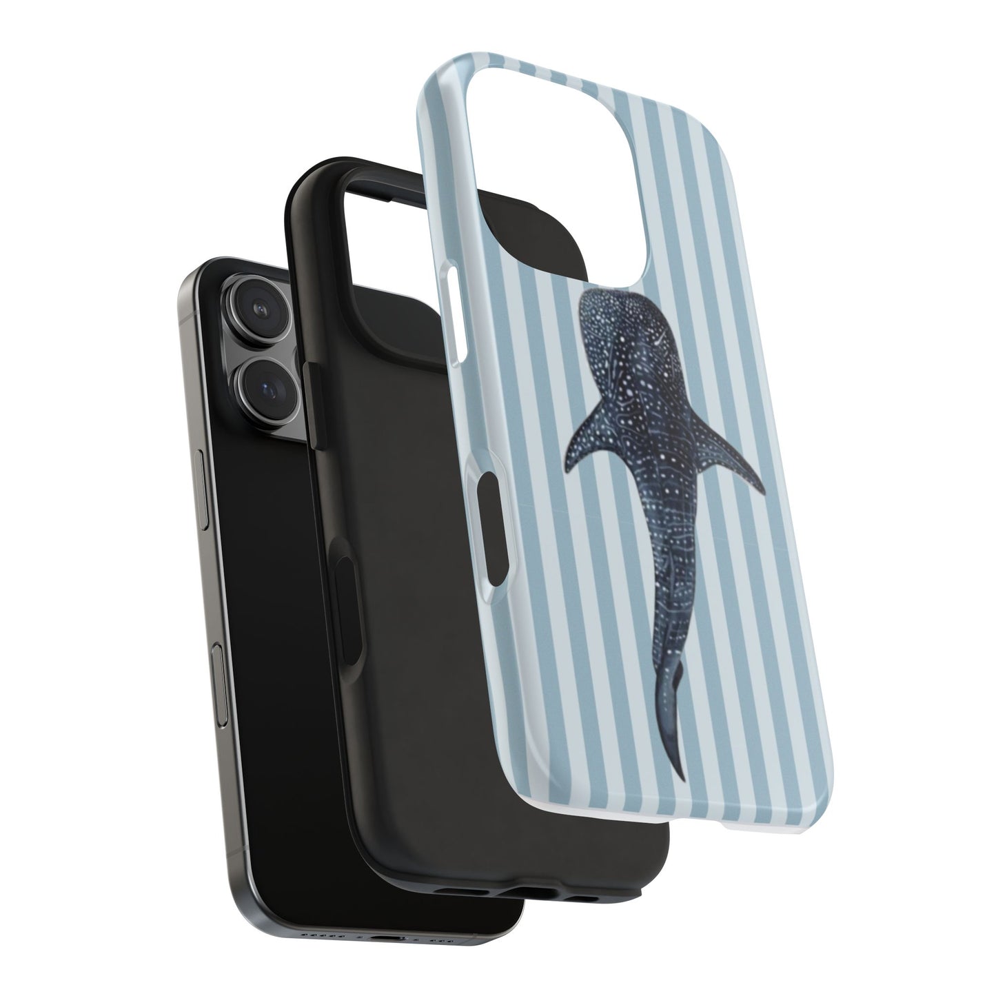 Deep Sea  — Blue Striped Tough Protective Cover
