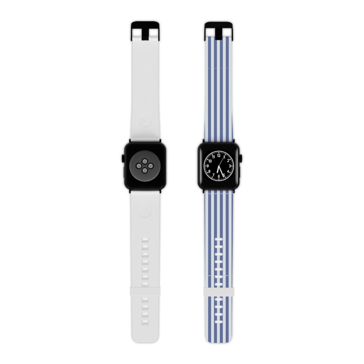 Striped Blue & White Apple Watch Band