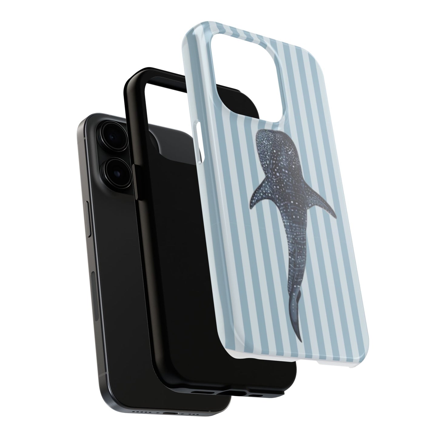 Deep Sea  — Blue Striped Tough Protective Cover