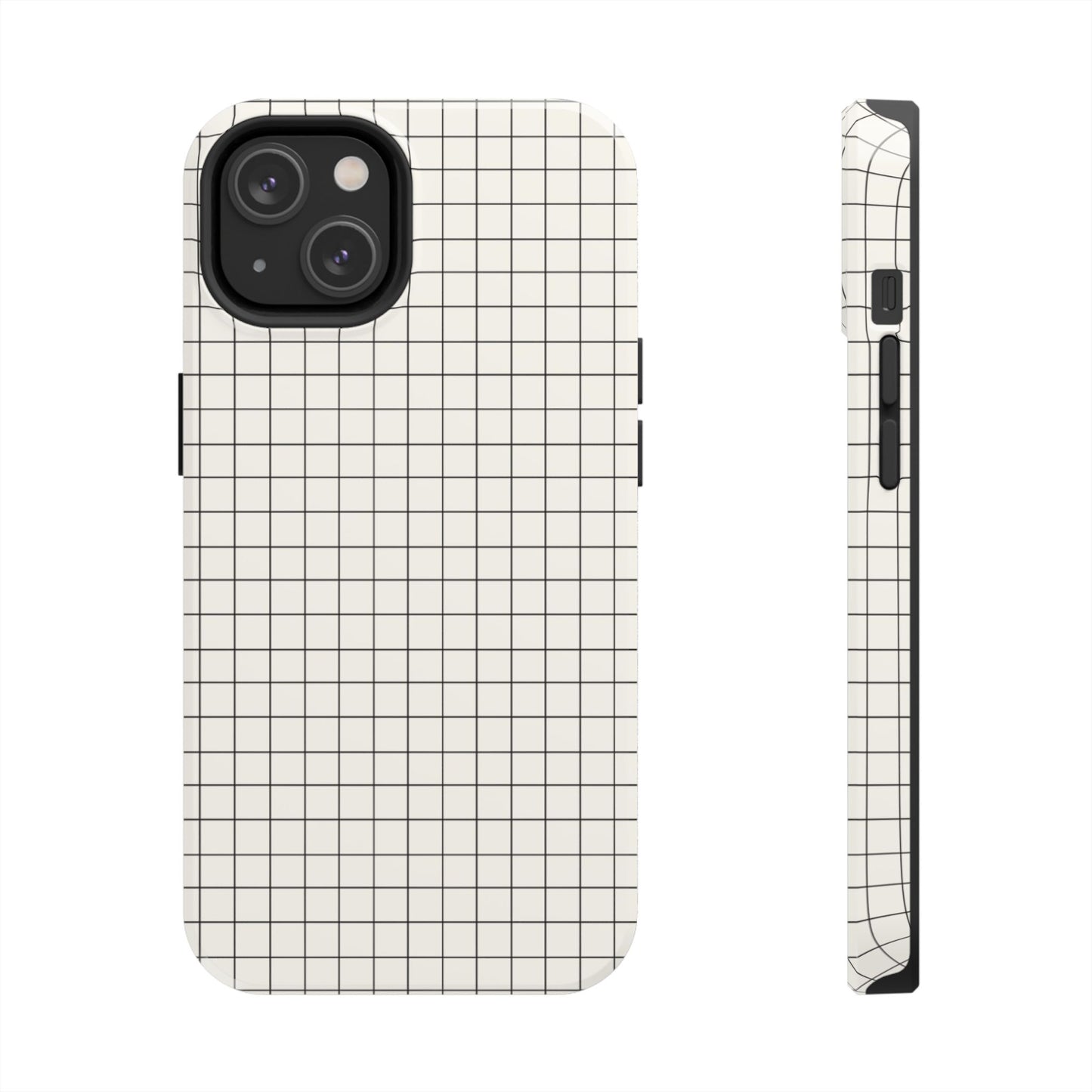 The Architect |Tough Phone Case Minimal Graph Paper Design