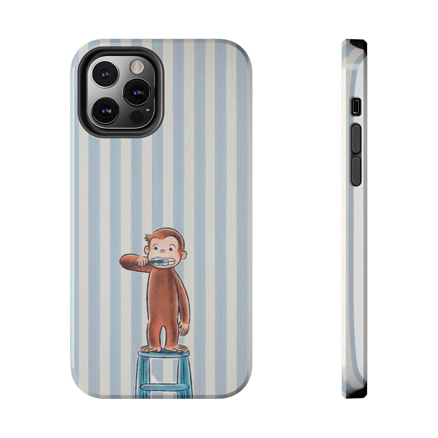 Curious George, Brushing Teeth — Monkey Brushing Tooth Tough Phone Case
