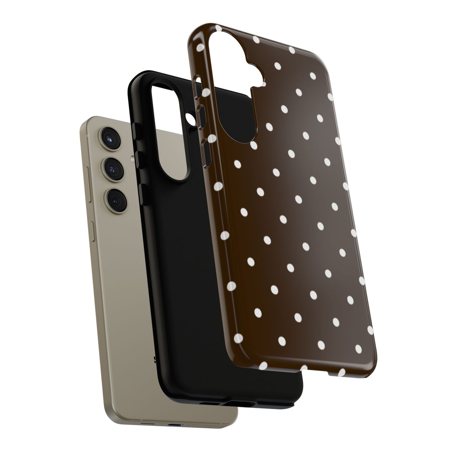 Cacao Polka Dot  — Phone Case Tough Case