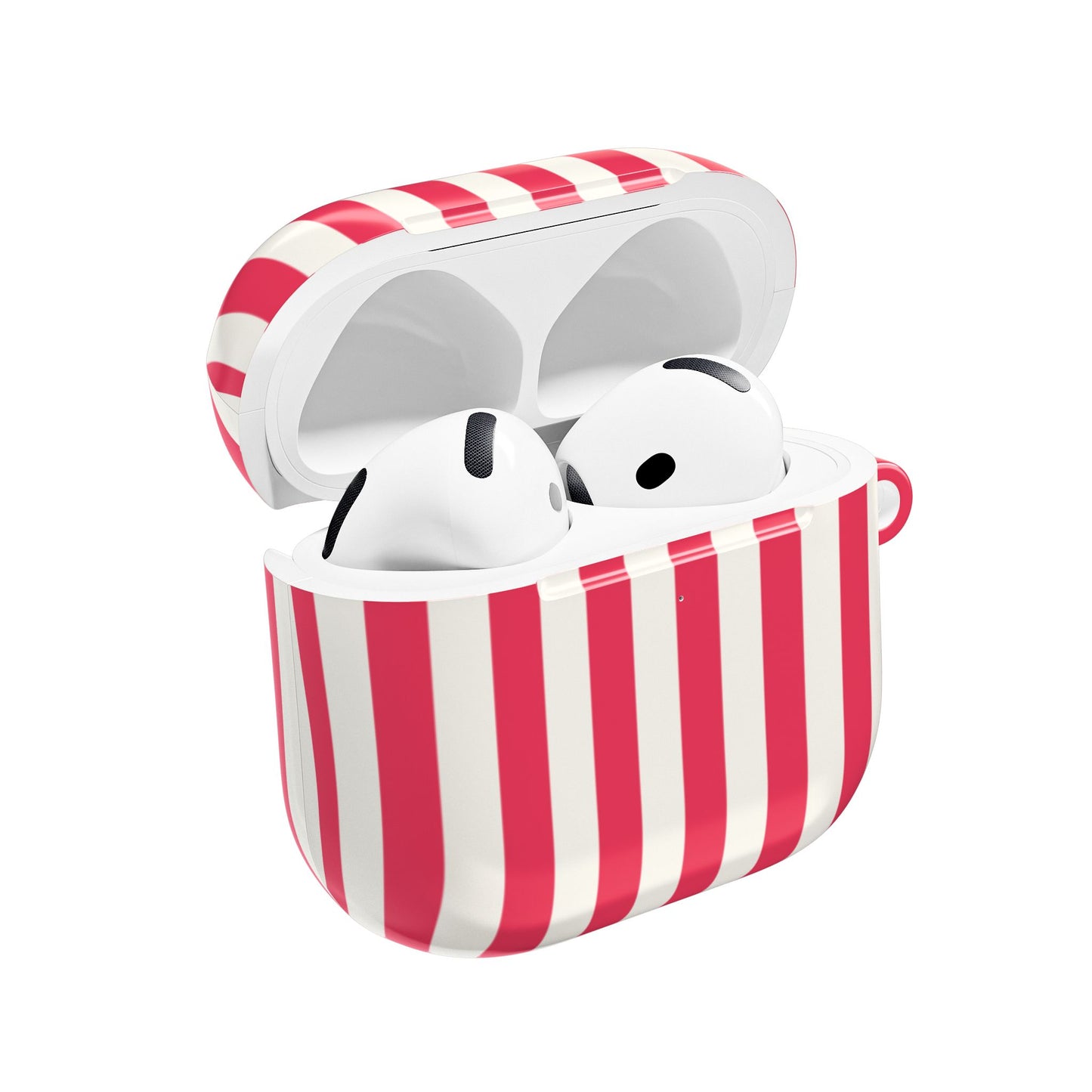 Red and White Stripe AirPod Case |  Stripe Protective Cover
