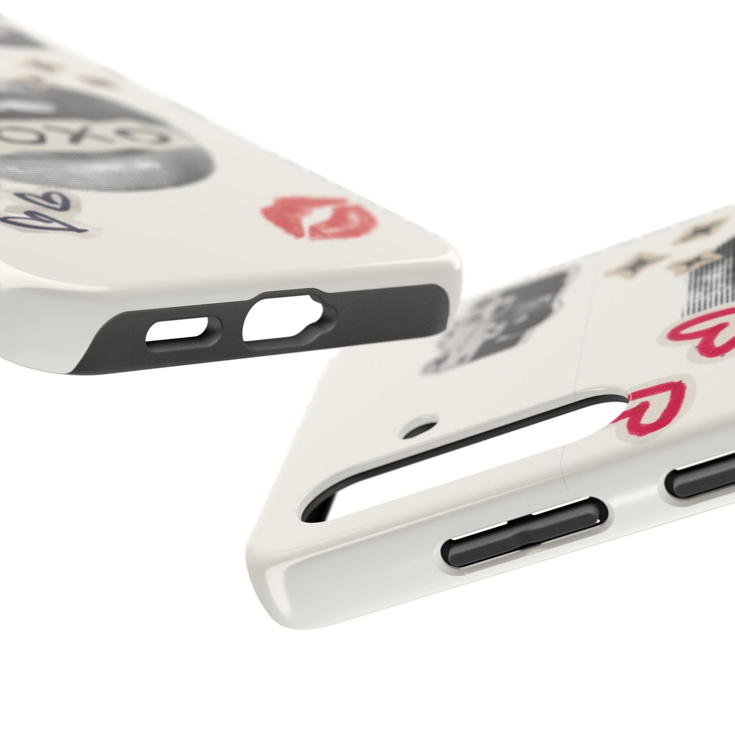 XOXO Lips Phone Case | Retro Pop Art Camera & Hearts