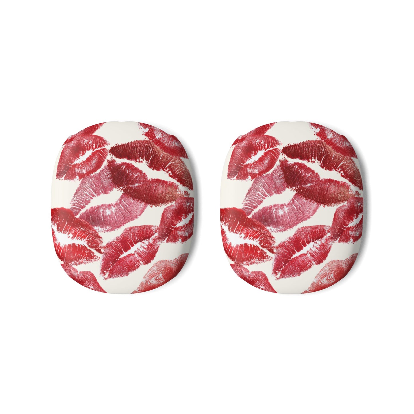 Lipstick Stain— AirPod Max Case  Red Lipstick Kiss Pattern Protective Covers