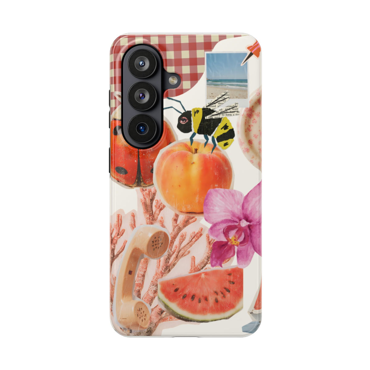 The farmers Market — Floral Fruit Collage Tough Phone Case