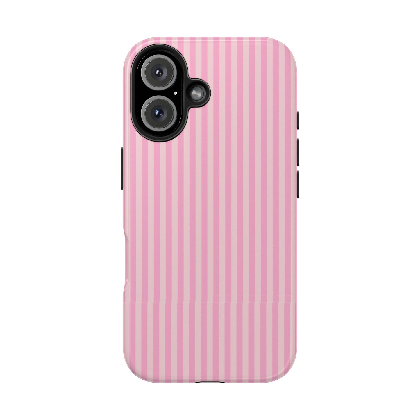 Pretty In Pink  – Pink Vertical Stripe Tough Phone Case