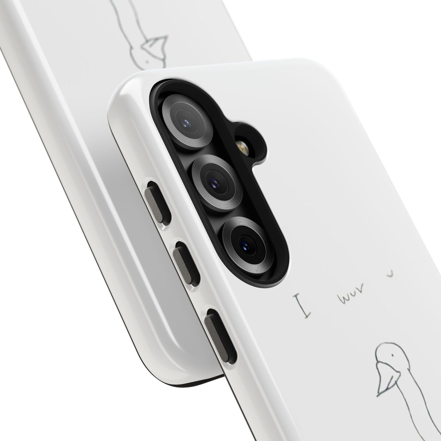 Funny Duck 'I wuv u'— Tough Phone Case