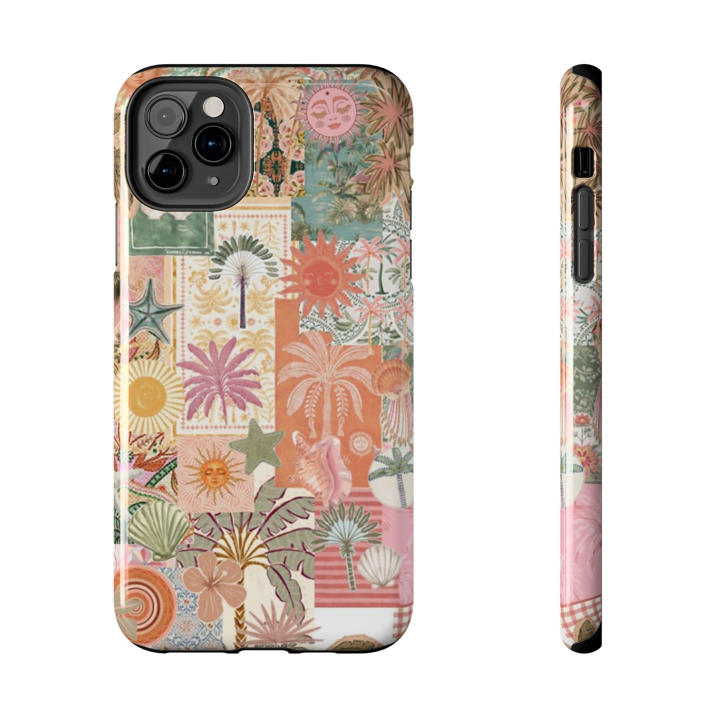 Girls Just Wanna Have Fun! — Tough Phone Case  Retro Tropical Collage iPhone Case