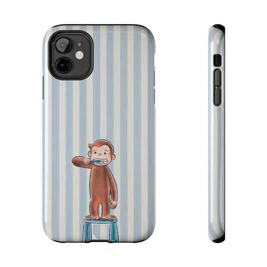 Curious George, Brushing Teeth — Monkey Brushing Tooth Tough Phone Case