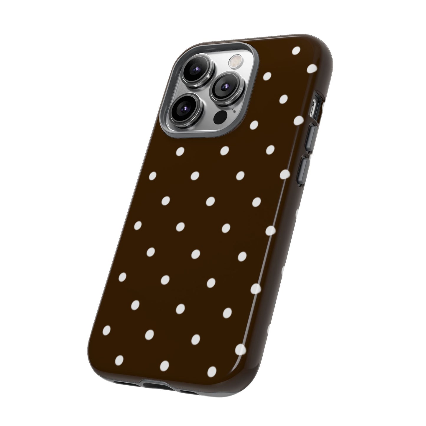 Cacao Polka Dot  — Phone Case Tough Case