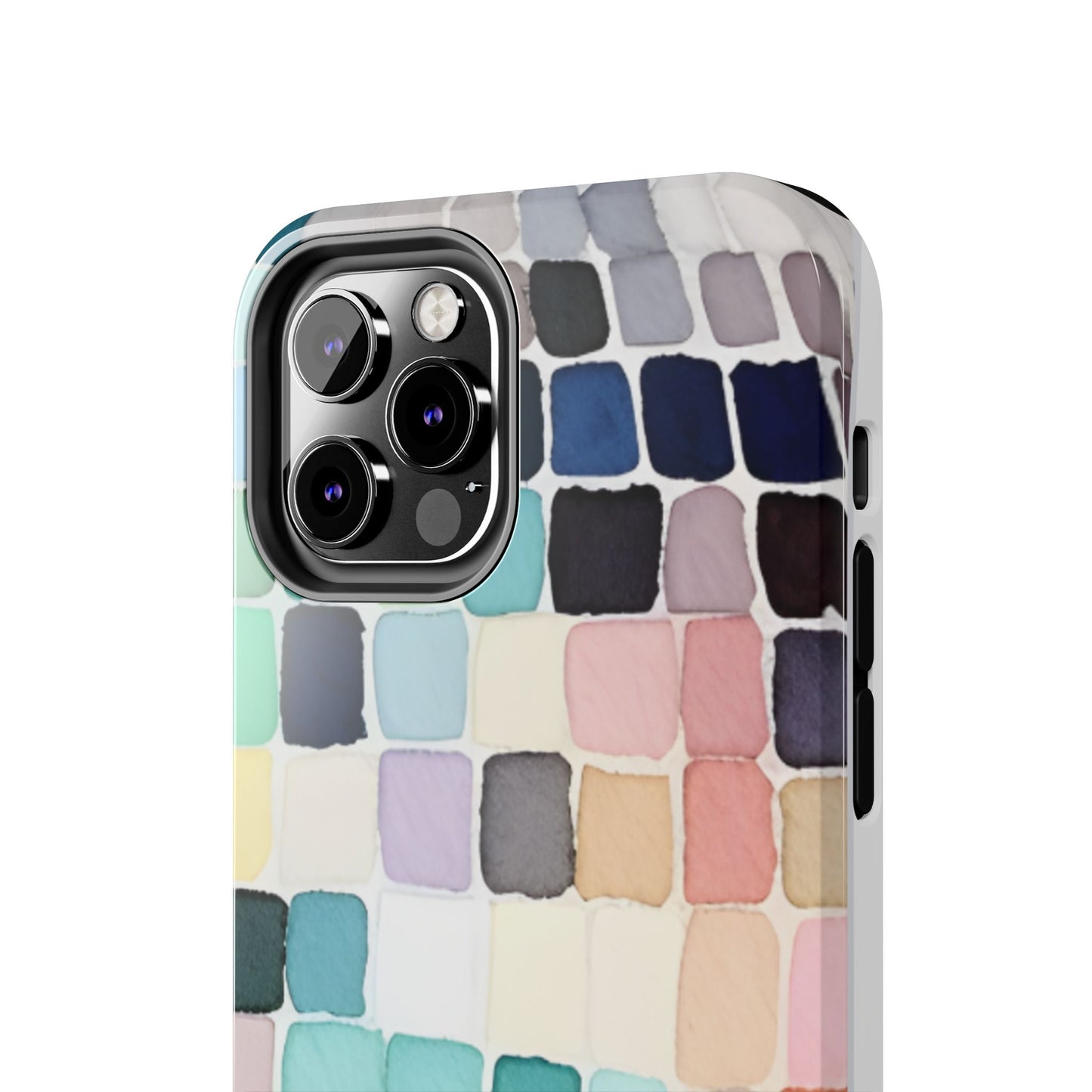 Watercolor —  Abstract Mosaic Tough Phone Case Pastel Tile Protective Cover