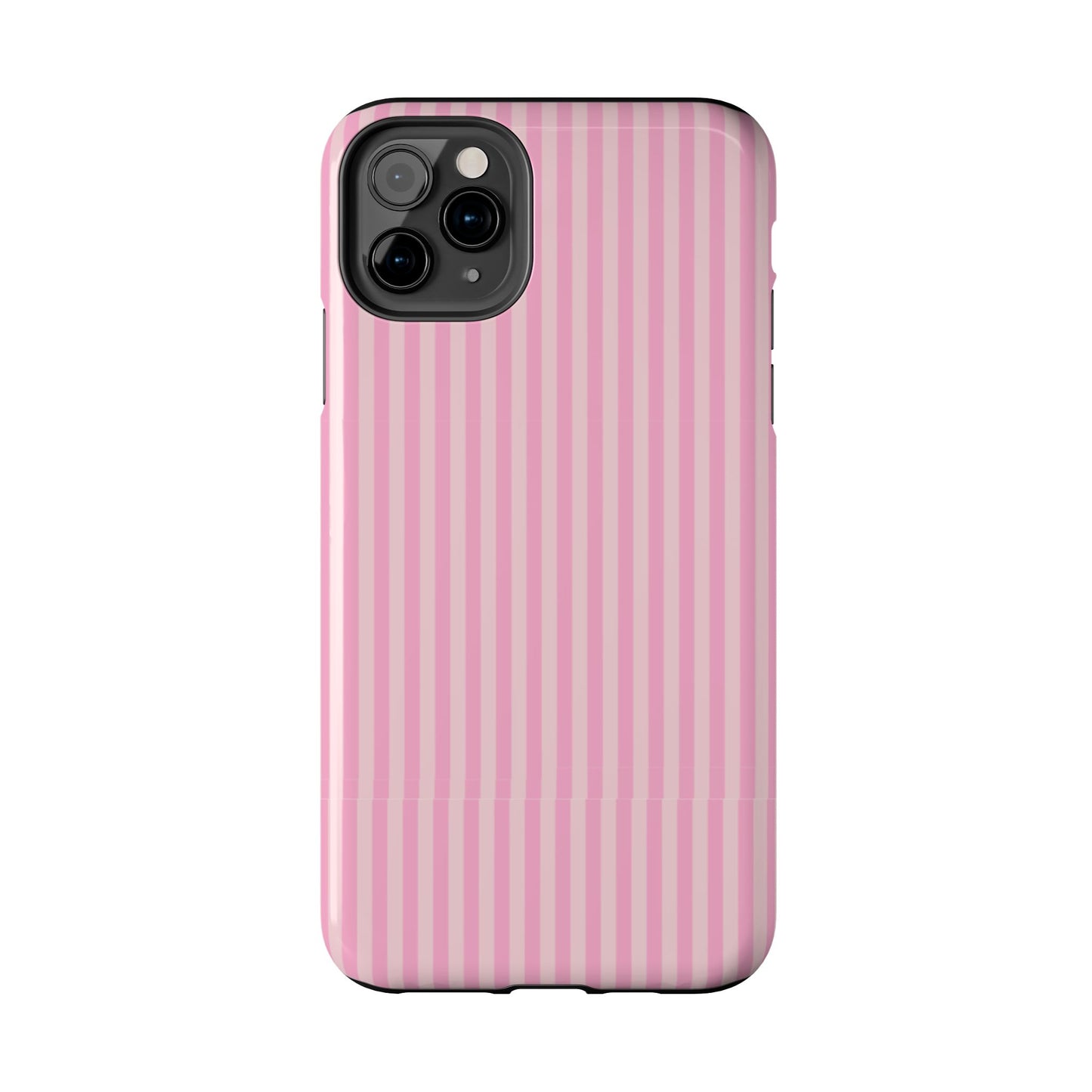 Pretty In Pink  – Pink Vertical Stripe Tough Phone Case