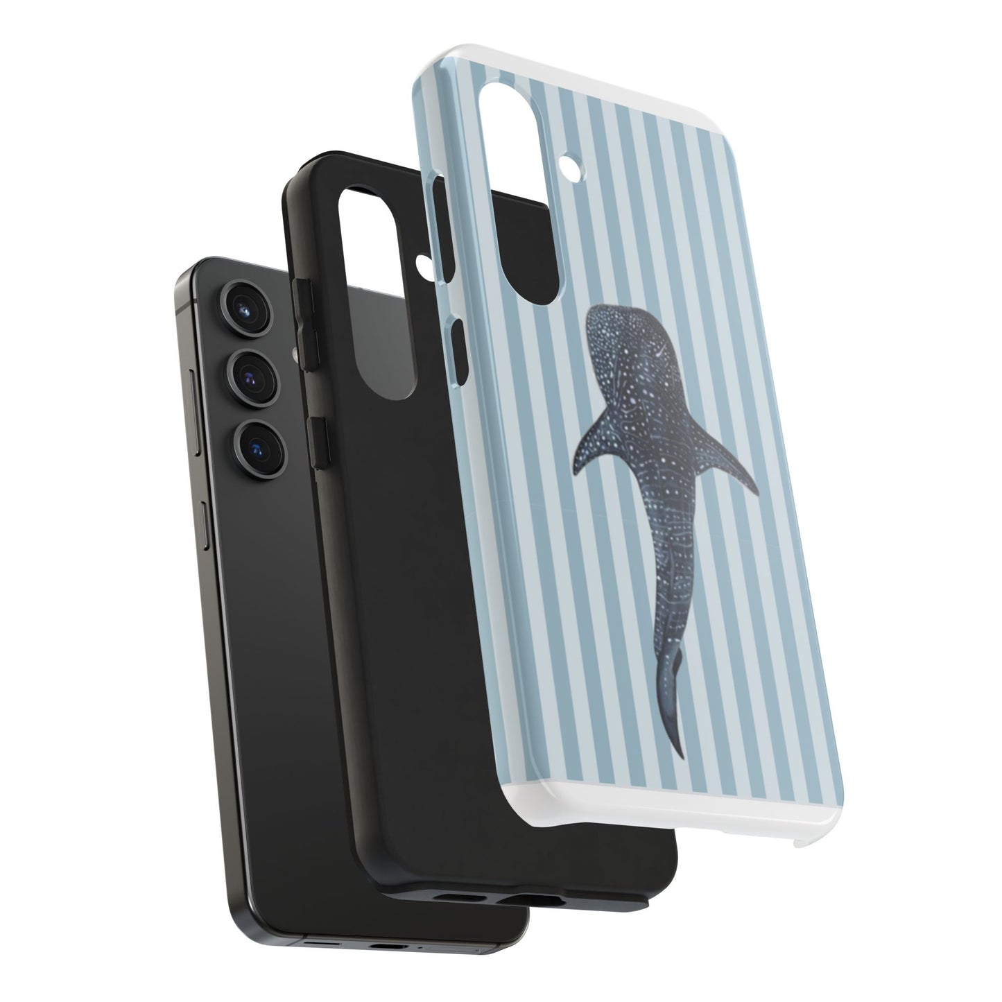 Deep Sea  — Blue Striped Tough Protective Cover