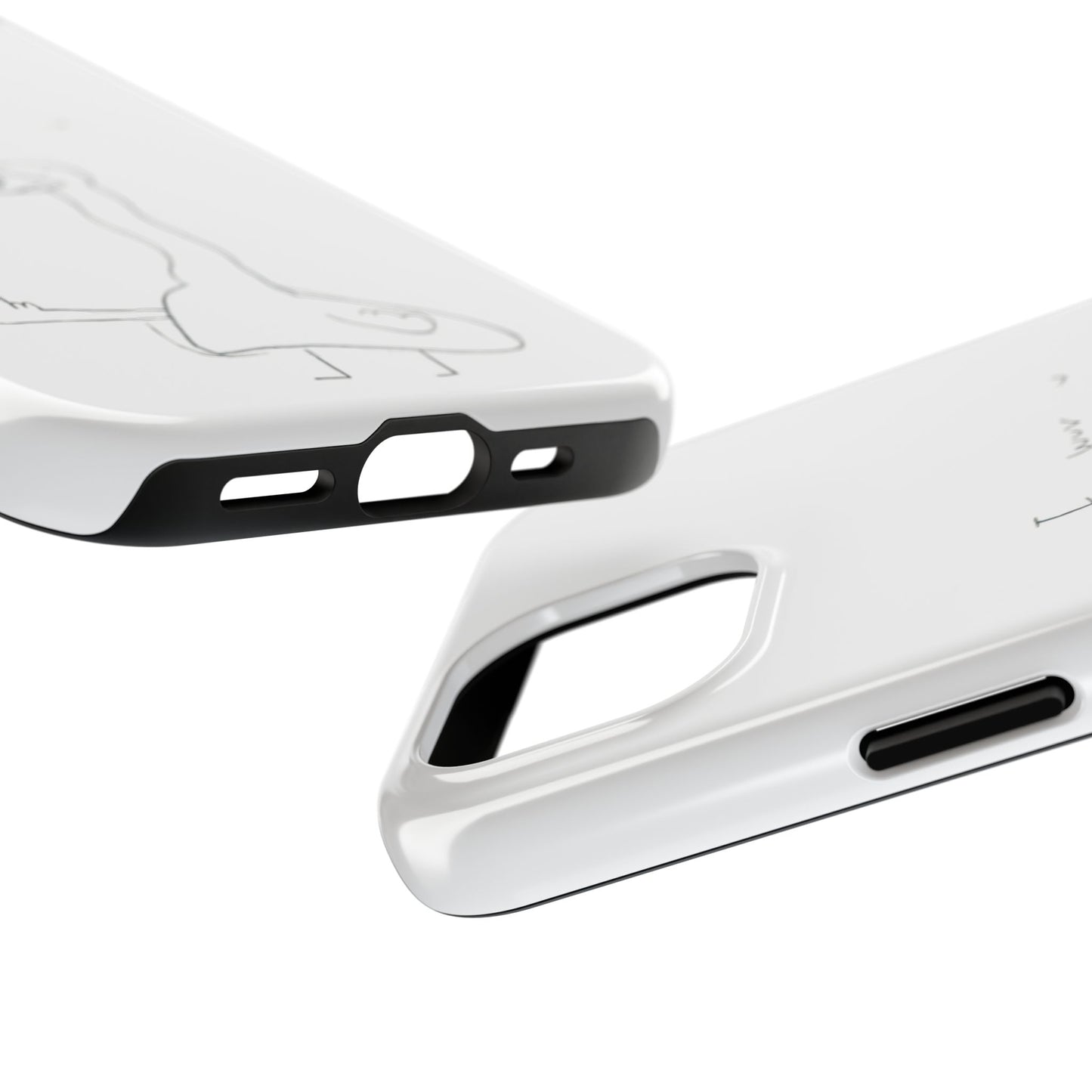 Funny Duck 'I wuv u'— Tough Phone Case