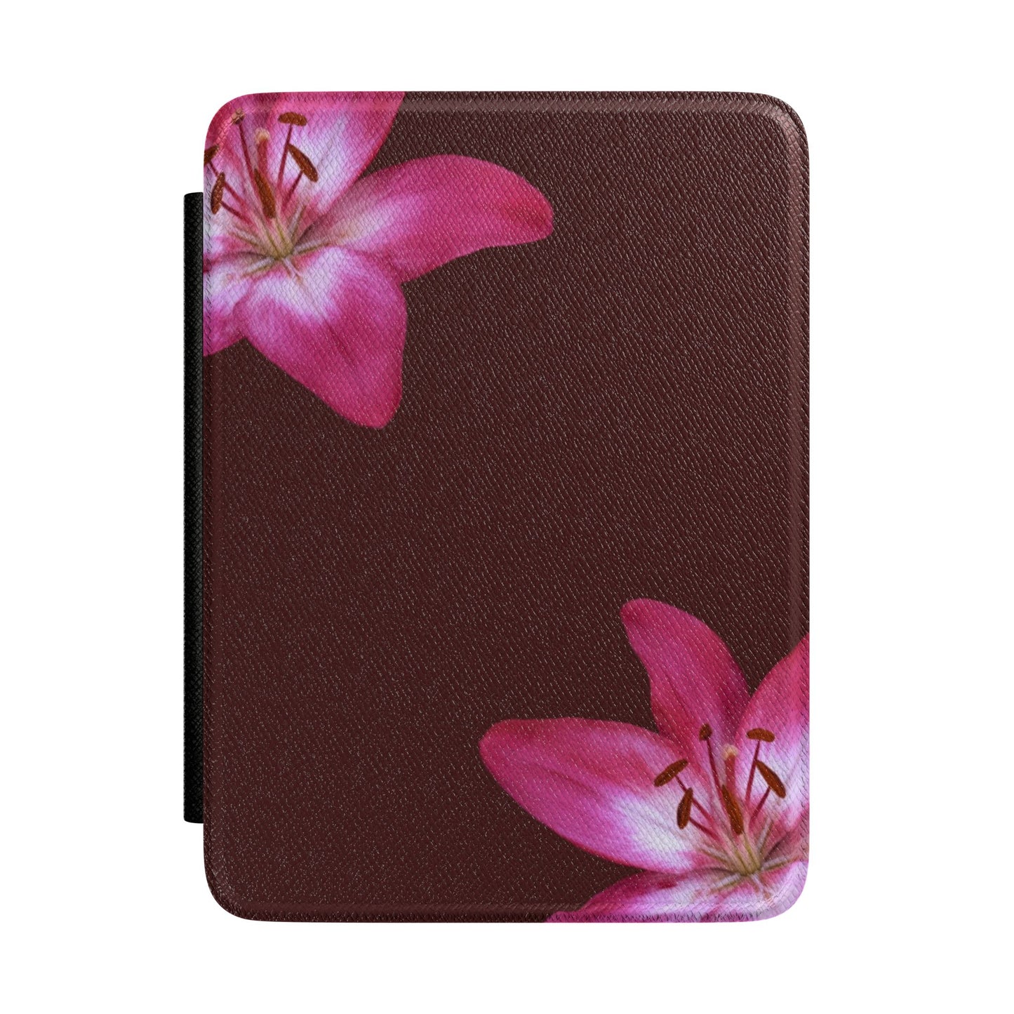Burgundy Floral Lily  – Kindle Case