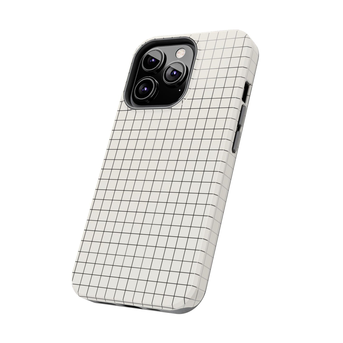 The Architect |Tough Phone Case Minimal Graph Paper Design