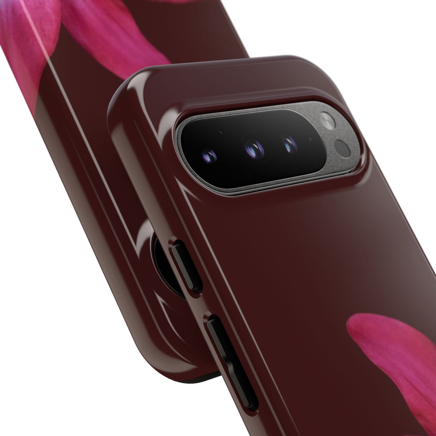 Burgundy Lily Floral – Phone Case Tough Case
