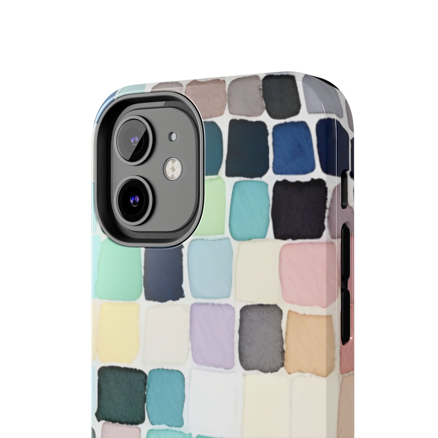 Watercolor —  Abstract Mosaic Tough Phone Case Pastel Tile Protective Cover