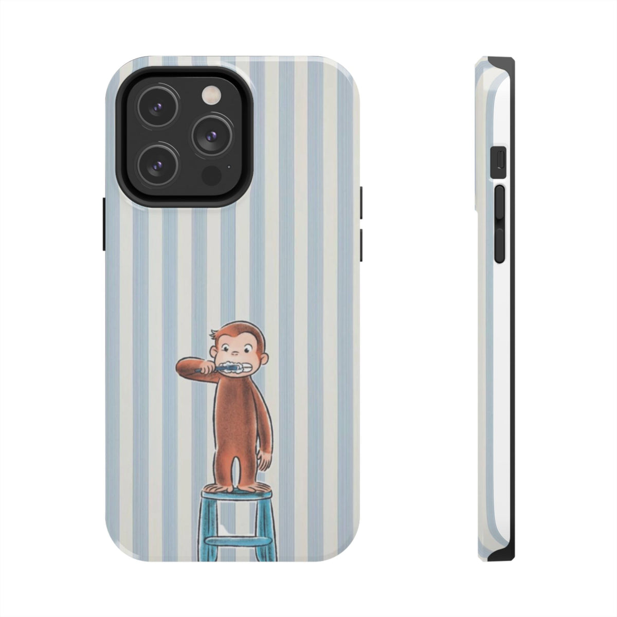 Curious George, Brushing Teeth — Monkey Brushing Tooth Tough Phone Case
