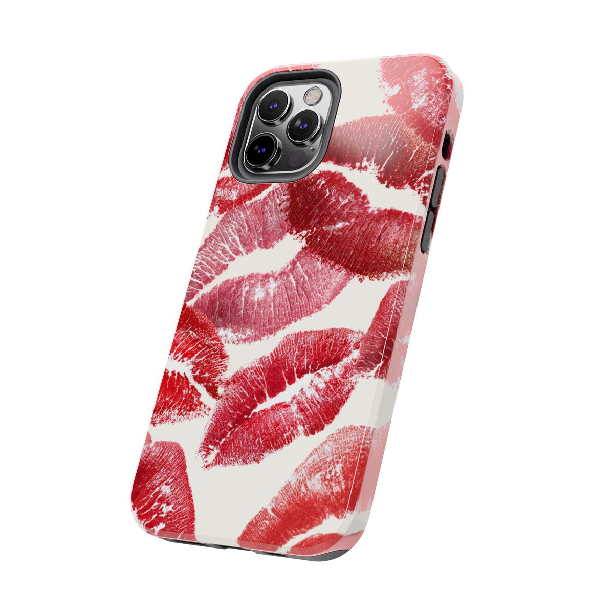 Red Lipstick Kiss Pattern Phone Case | Tough Phone Case