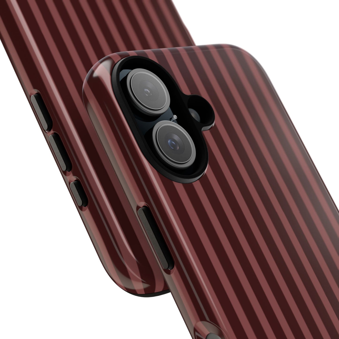 Striped Double Burgundy  — Tough Phone Case